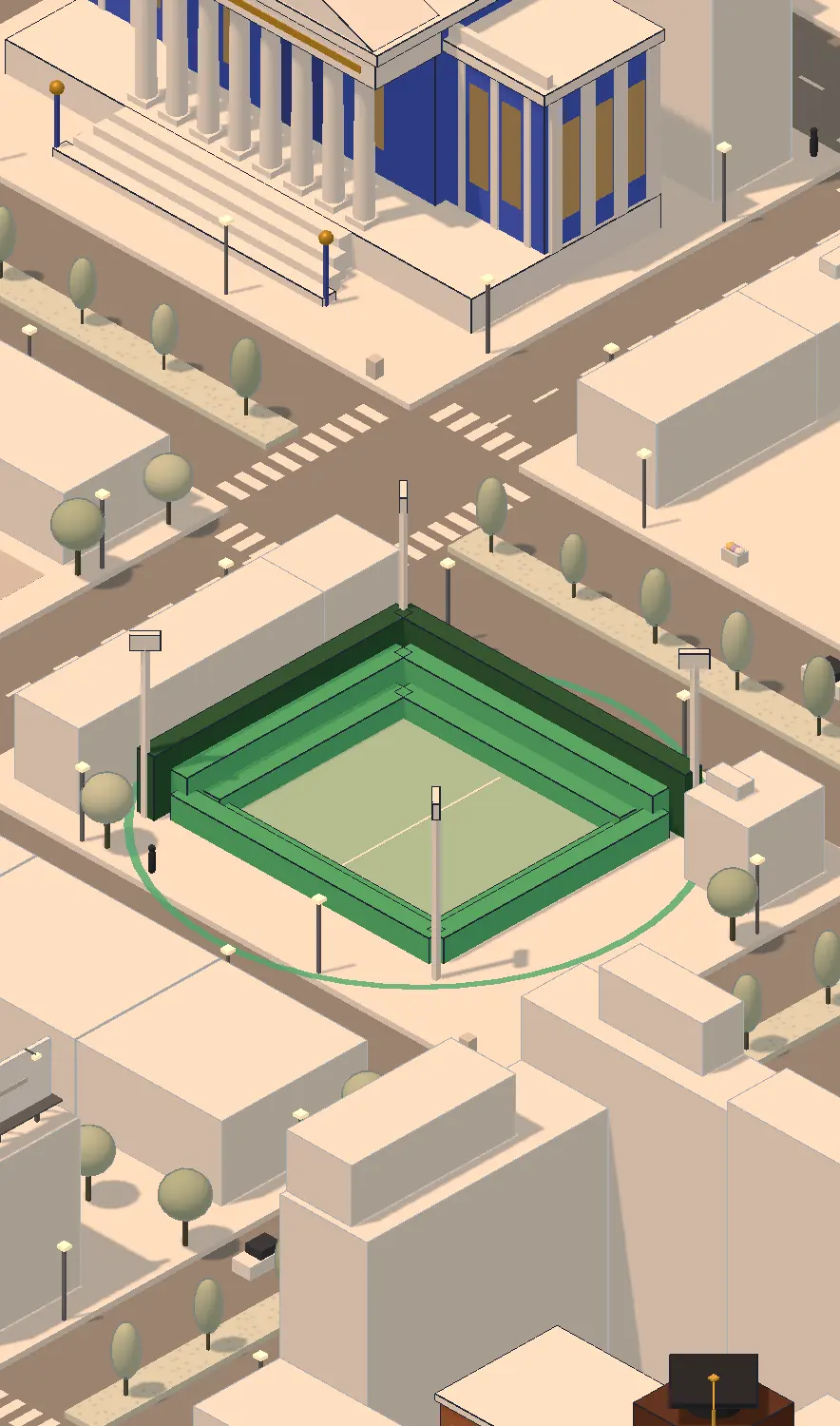 Stade dans la ville du jeu